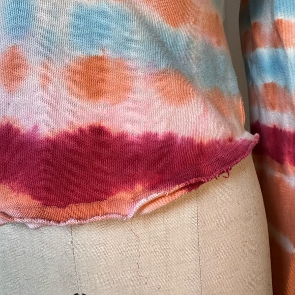 Free People collared tie dye top - Picture 3 of 6
